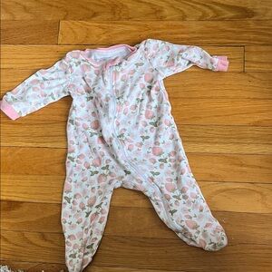 Floral Pink and Strawberry Footies